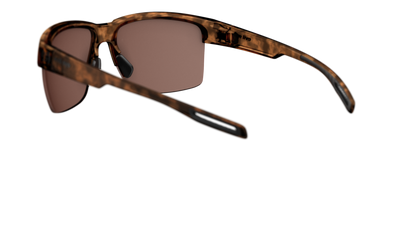 evil eye coastline Sportbrille – brown havanna – LST® contrast silver M – Rückansicht