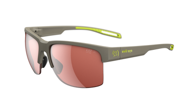 evil eye coastline Sportbrille – stone grey matt – LST® active silver M – Seitenansicht