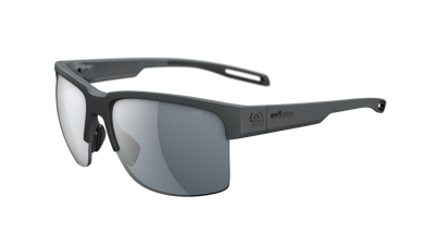 evil eye coastline Sportbrille – dark grey matt – LST® grey silver M – Seitenansicht