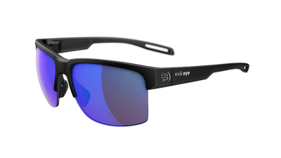 evil eye coastline Sportbrille – black matt – LST® active blue M – Seitenansicht