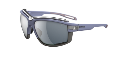 evil eye pathline air pro Sportbrille – grape matt – LST® grey silver M – Seitenansicht