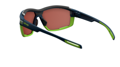 evil eye pathline air pro Sportbrille – dark blue matt – LST® active silver M – Rückansicht