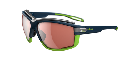 evil eye pathline air pro Sportbrille – dark blue matt – LST® active silver M – Seitenansicht