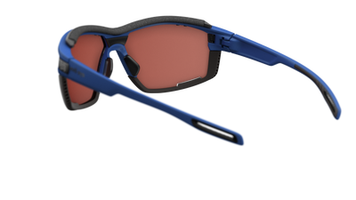 evil eye pathline air pro Sportbrille – ultra blue matt – LST® active silver M – Rückansicht