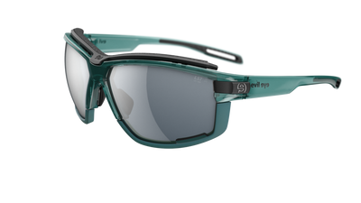 evil eye pathline air pro Sportbrille – aqua green transparent – LST® grey silver M – Seitenansicht