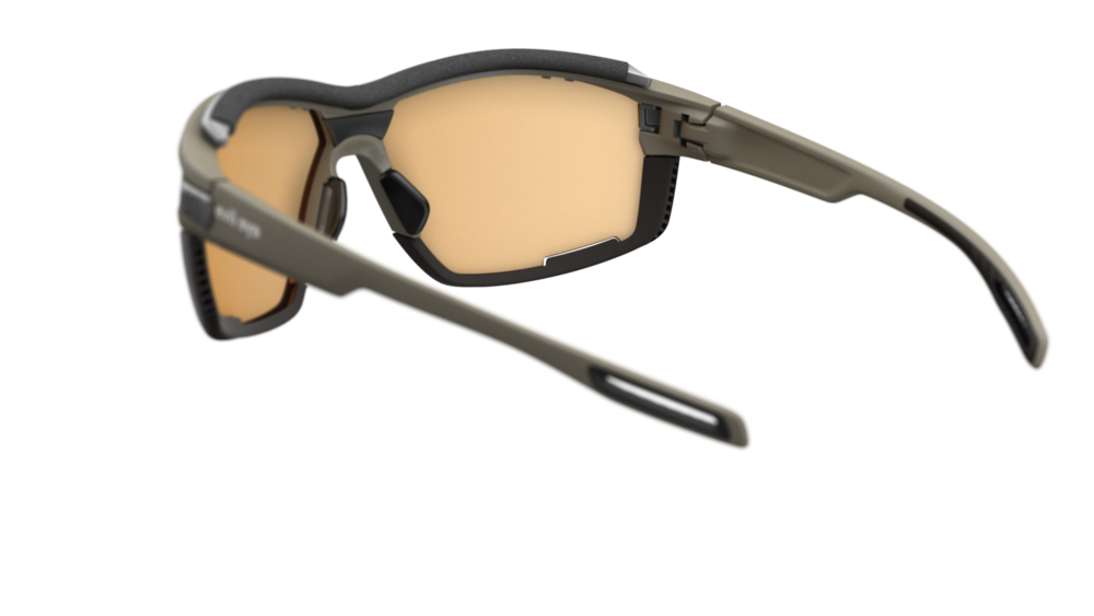 evil eye pathline air pro Sportbrille – stone grey matt – LST® VARiO purple M – Rückansicht