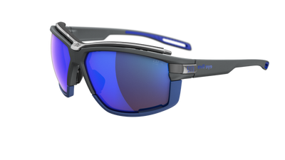 evil eye pathline air pro Sportbrille – dark grey matt – LST® active blue M – Seitenansicht