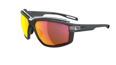 evil eye pathline air pro Sportbrille – dark grey matt – LST® active red M – Seitenansicht