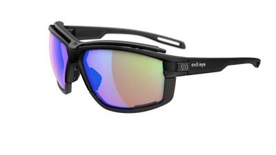 evil eye pathline air pro Sportbrille – black matt – LST® VARiO blue-green M – Seitenansicht
