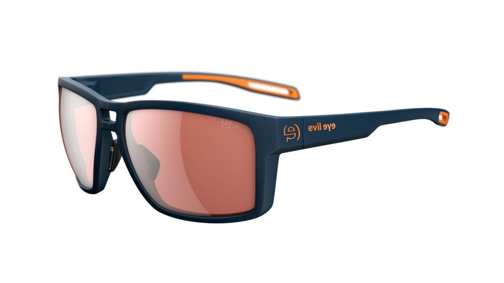 evil eye offshore Sportbrille – dark blue matt – LST® active silver M – Seitenansicht