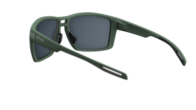 evil eye offshore Sportbrille – dark green matt – LST® grey silver M – Rückansicht