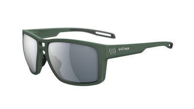 evil eye offshore Sportbrille – dark green matt – LST® grey silver M – Seitenansicht
