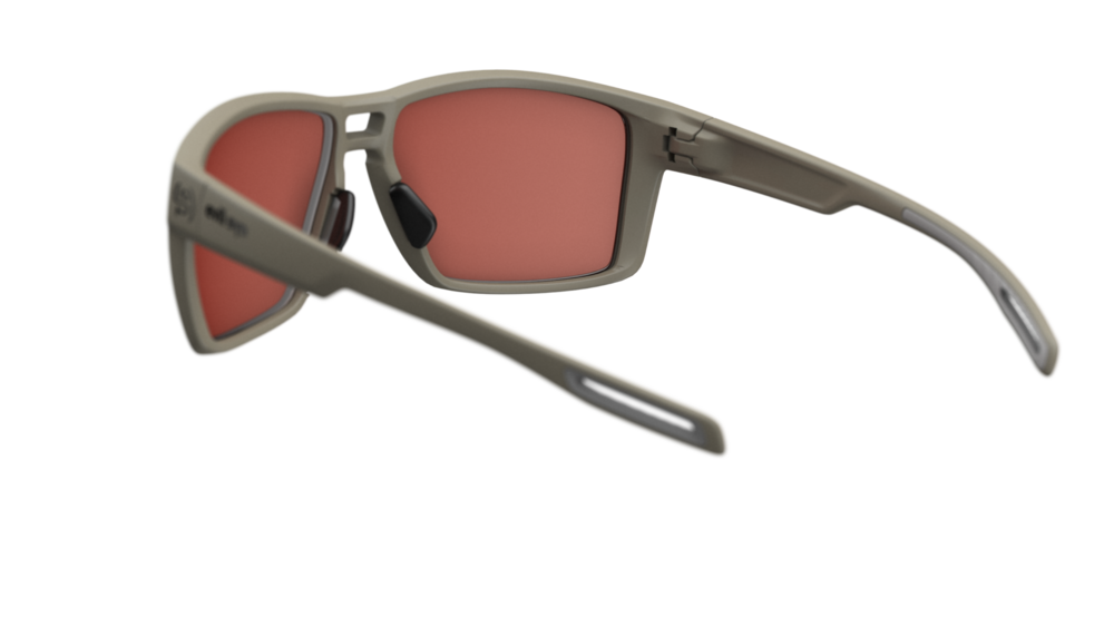 evil eye offshore Sportbrille – stone grey matt – LST® active silver M – Rückansicht