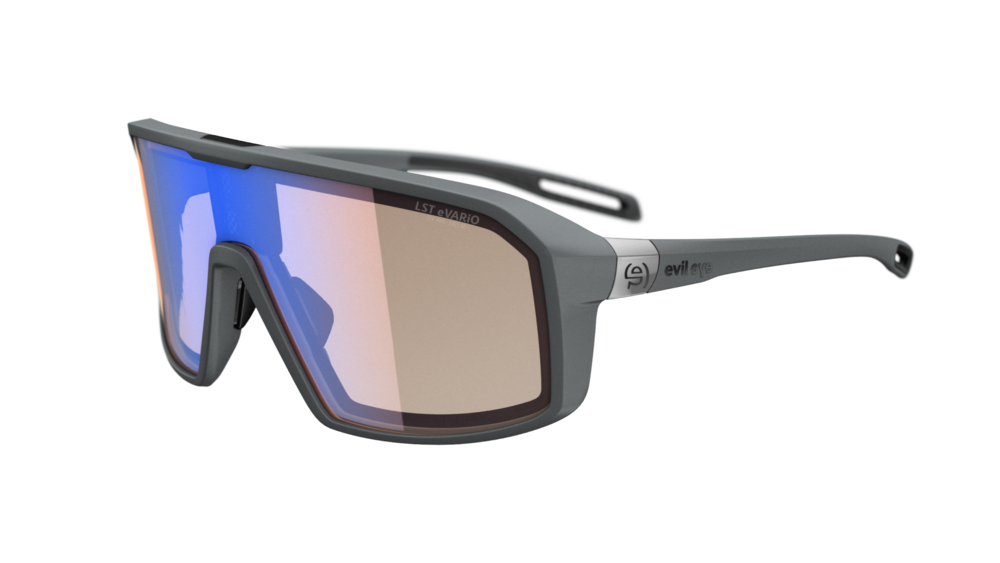 evil eye e-sense next Sportbrille – dark grey matt – LST® eVARiO – Seitenansicht