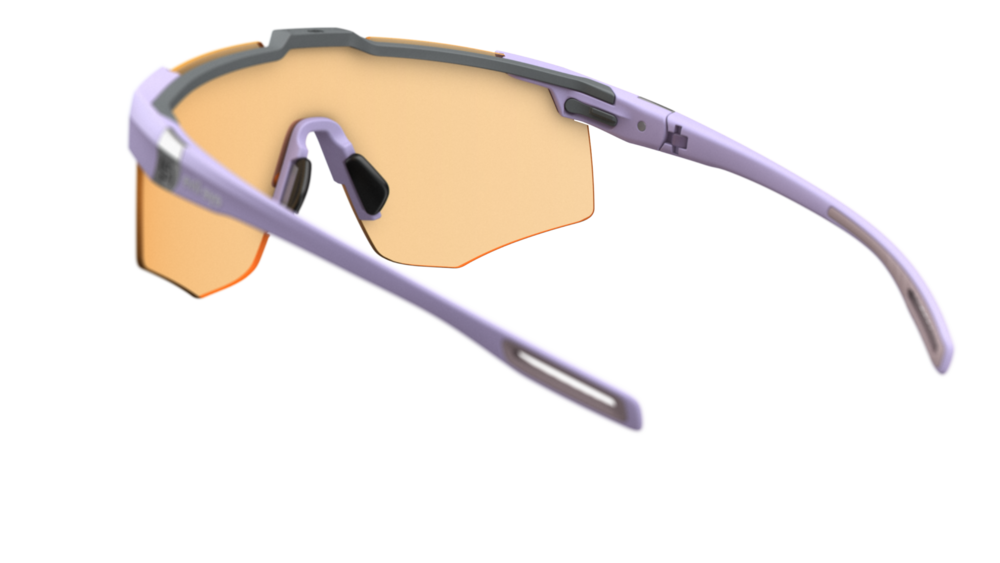 evil eye speedsense Sportbrille – grape matt – LST® VARiO purple M – Rückansicht