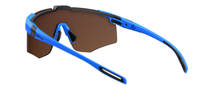 evil eye speedsense Sportbrille – neon blue matt – LST® active blue M – Rückansicht