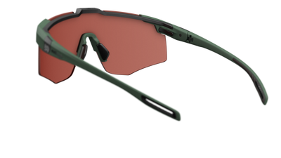 evil eye speedsense Sportbrille – dark green matt – LST® active silver M – Rückansicht