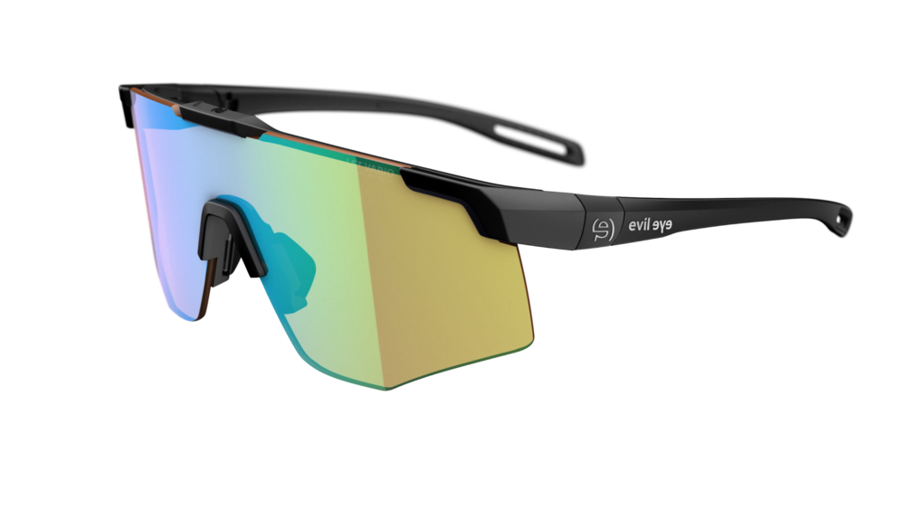 evil eye speedsense Sportbrille – black matt – LST® VARiO blue-green M – Seitenansicht