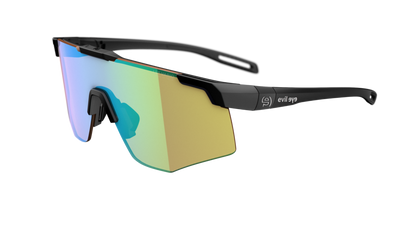 evil eye speedsense Sportbrille – black matt – LST® VARiO blue-green M – Seitenansicht
