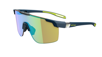 evil eye speedsense II Sportbrille – dark blue matt – LST® VARiO blue-green M – Seitenansicht