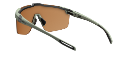 evil eye speedsense II Sportbrille – smoke green matt – LST® VARiO blue-green M – Rückansicht