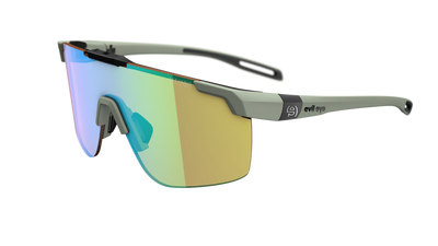 evil eye speedsense II Sportbrille – smoke green matt – LST® VARiO blue-green M – Seitenansicht