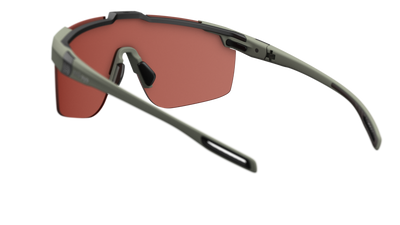 evil eye speedsense II Sportbrille – forest green matt – LST® active silver M – Rückansicht