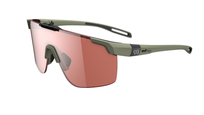 evil eye speedsense II Sportbrille – forest green matt – LST® active silver M – Seitenansicht