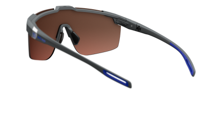 evil eye speedsense II Sportbrille – dark grey matt – LST® active blue M – Rückansicht