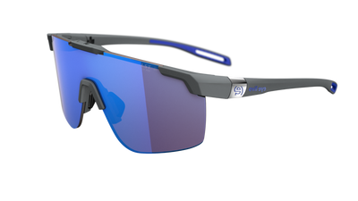 evil eye speedsense II Sportbrille – dark grey matt – LST® active blue M – Seitenansicht