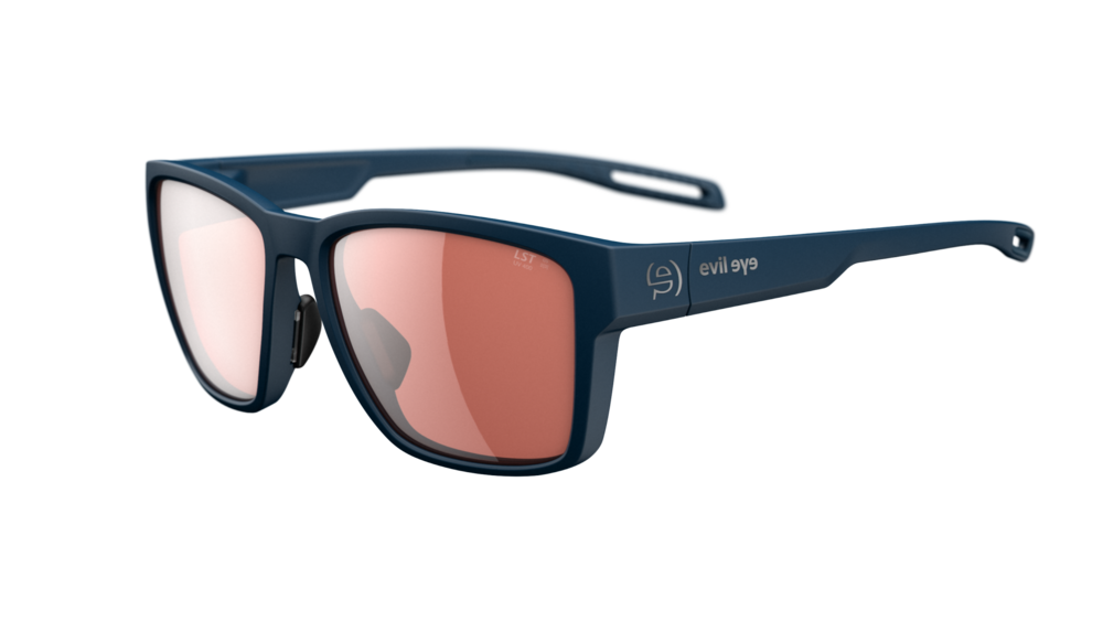 evil eye flare Sportbrille – dark blue matt – LST® active silver M – Seitenansicht