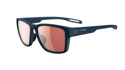 evil eye flare Sportbrille – dark blue matt – LST® active silver M – Seitenansicht