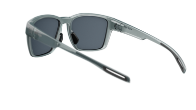 evil eye flare Sportbrille – aqua grey transparent – LST® grey silver M – Rückansicht
