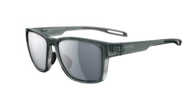 evil eye flare Sportbrille – aqua grey transparent – LST® grey silver M – Seitenansicht