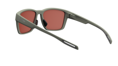 evil eye flare Sportbrille – forest green matt – LST® active silver M – Rückansicht