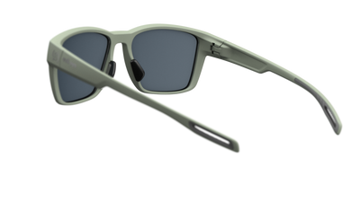 evil eye flare Sportbrille – smoke green matt – LST® grey silver M – Rückansicht