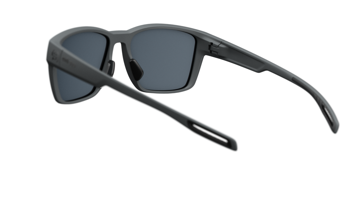 evil eye flare Sportbrille – dark grey matt – LST® active silver M – Rückansicht