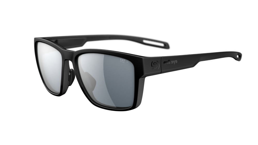 evil eye flare Sportbrille – black matt – LST® grey silver M – Seitenansicht