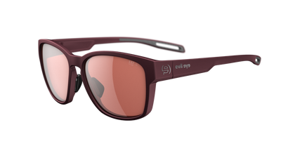 evil eye mira Sportbrille – dark red matt – LST® active silver M – Seitenansicht