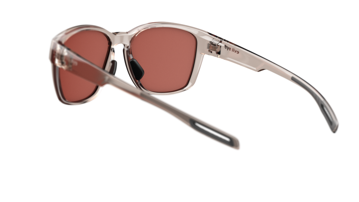 evil eye mira Sportbrille – rose transparent – LST® active silver M – Rückansicht