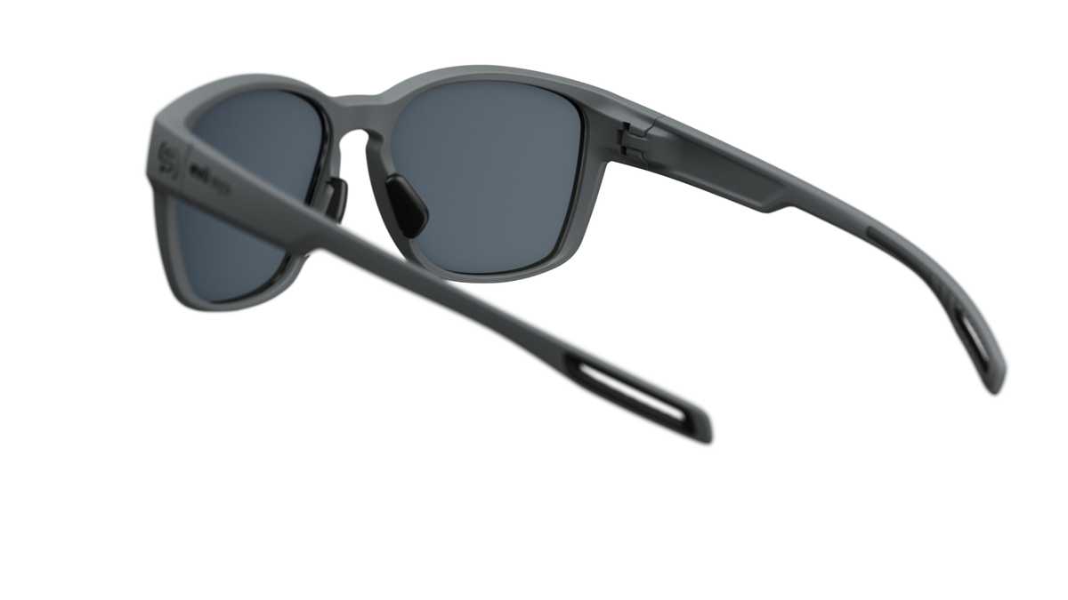 evil eye mira Sportbrille – dark grey matt – LST® grey silver M – Rückansicht