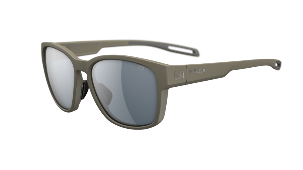 evil eye mira Sportbrille – stone grey matt – LST® grey silver M – Seitenansicht