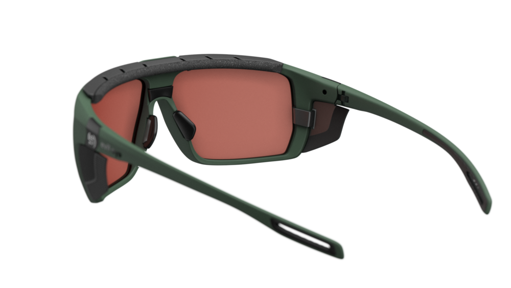evil eye stormline pro Sportbrille – dark green matt – LST® active silver M – Rückansicht