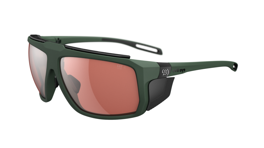 evil eye stormline pro Sportbrille – dark green matt – LST® active silver M – Seitenansicht