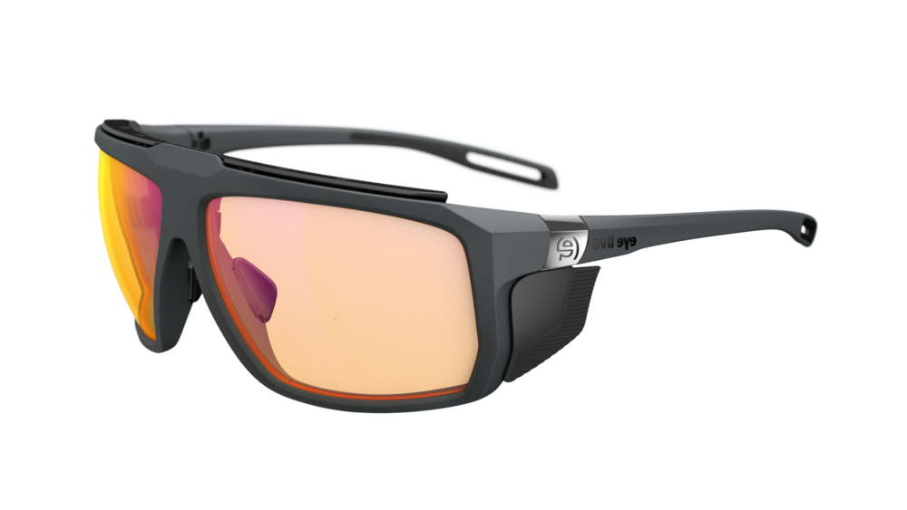 evil eye stormline pro Sportbrille – dark grey matt – LST® VARiO purple M – Seitenansicht