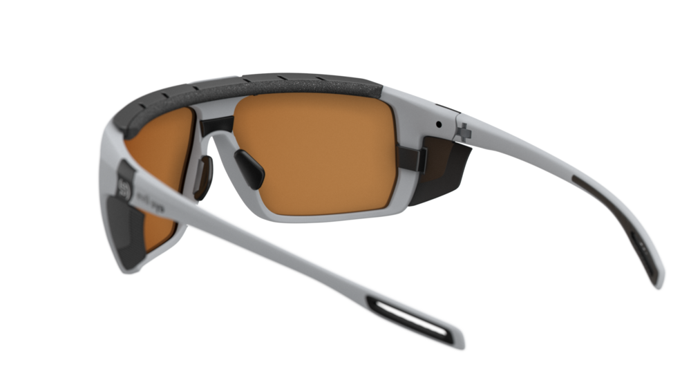 evil eye stormline pro Sportbrille – moonstone grey matt – LST® blue light VARiO M – Rückansicht