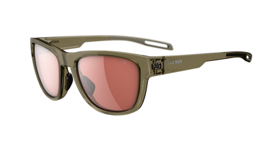 evil eye reef Sportbrille – olive transparent – LST® active silver M – Seitenansicht