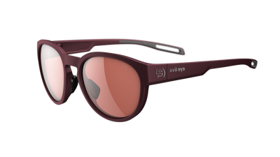 evil eye terra Sportbrille – dark red matt – LST® active silver M – Seitenansicht