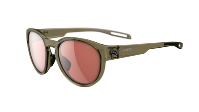 evil eye terra Sportbrille – olive transparent – LST® active silver M – Seitenansicht