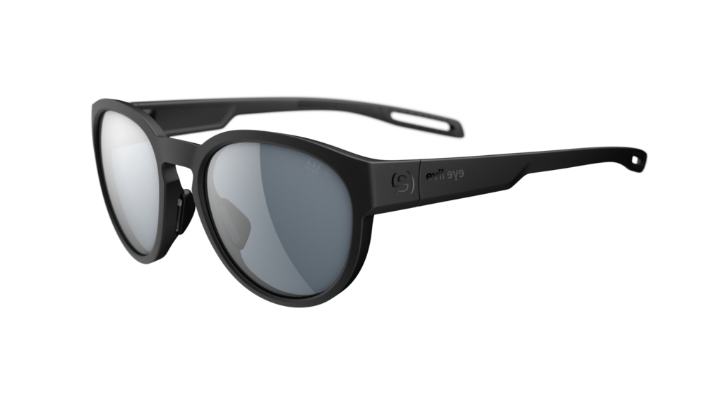 evil eye terra Sportbrille – black matt – LST® grey silver M – Seitenansicht